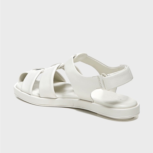 Vince Rava Leather Fisherman White Strappy Sandals 9.5 - Picture 3 of 13